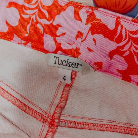 Tucker Jeans Ivy Floral Bootcut in Pink/Red - Picture 3 of 5